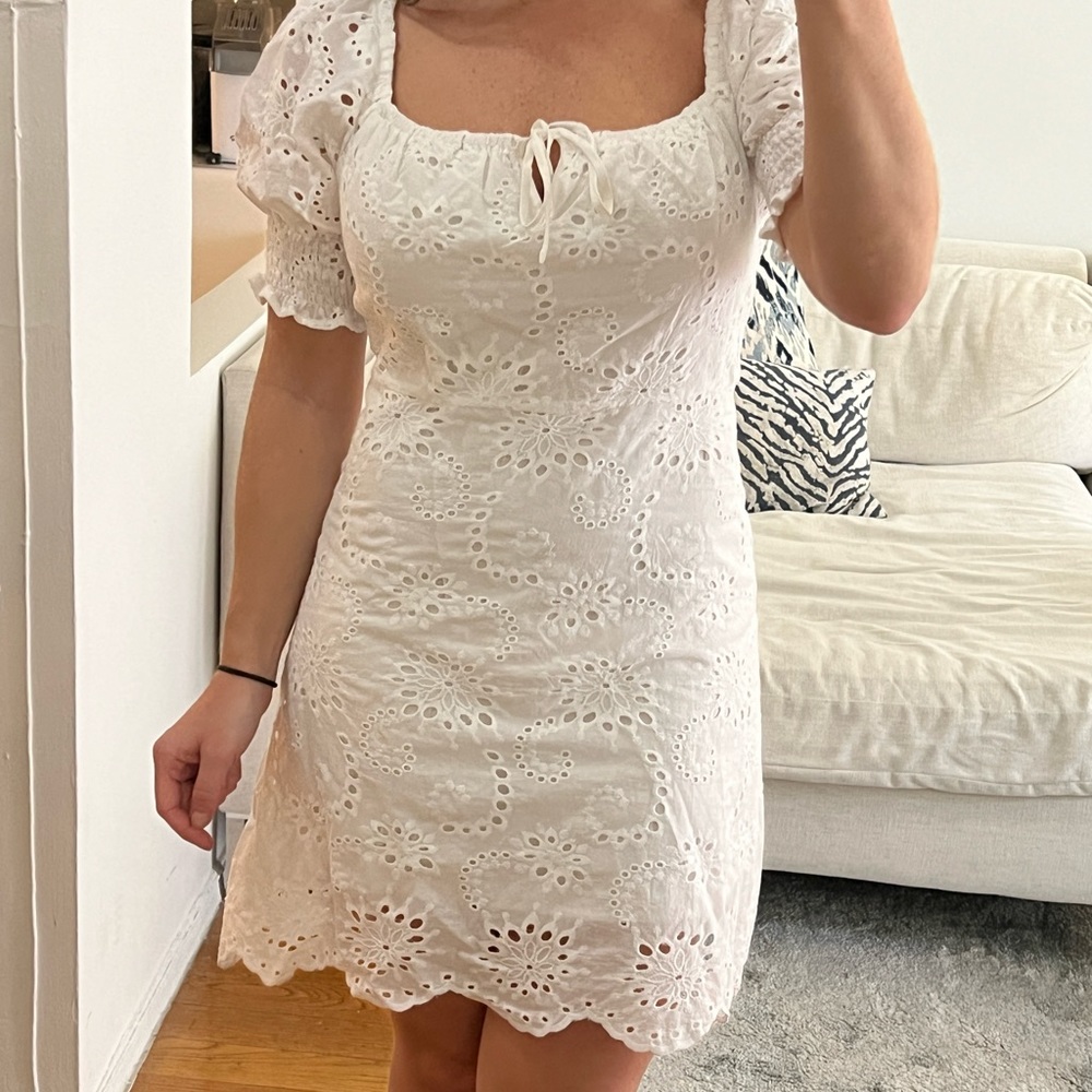 7FAM Eyelet Dress NWT